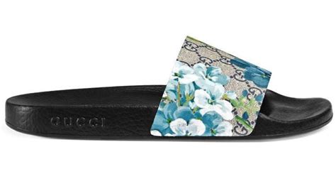 blue blooms gucci flats|gucci bloom description.